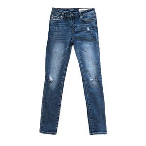 NWT Ag Adriano Goldschmied Kids Girls' the Twiggy Ankle Jeans Distressed Size 14